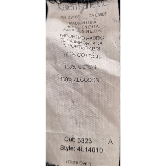 Karen Kane Lifestyle Women 8 Black Velvet Made in U.S.A. Straight Leg Pants - Picture 5 of 6